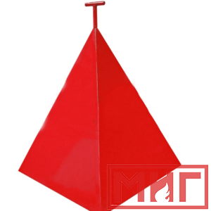 Фото 9 - Пожарная пирамида для пожарного гидранта 950x950x1150 (Четырехгранная).